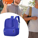 Basketball Training Backpack with Separate Shoe Compartment Sports Equipment Bag - Dark Blue In Australia - Darrahopens