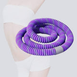 Weighted Exercise Hoop, Hoop Training Quiet Workout Sports Equipment Portable - Purple In Australia - Darrahopens