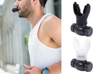 Darrahopens Sports & Fitness > Exercise, Gym & Fitness > Gymnastics Respiratory Trainer Compact Lung Exercise Device Breathing Trainer -White