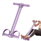 Darrahopens Sports & Fitness > Exercise, Gym & Fitness > Gym Equipment & Accessories Pedal Resistance Band with Handles Adjustable Detachable Multifunction Pedal Resistance Band for Abs Arms Waist Legs Home Fitness - Purple