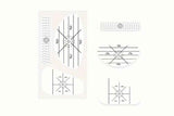 100Pcs Golf Impact Tape Set Club Impact Stickers for Woods Irons Putters