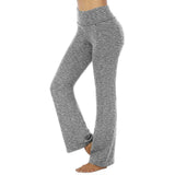 Women's High Waist Yoga Leggings with Pockets Workout Fitness Pants Stretch Casual Sports Trousers - Blue XL