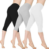 Women's High Waist Capri Leggings Yoga Pants Butt Lift Workout Fitness Tights Stretch Sportswear - XL