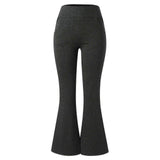 Women's High Waist Yoga Leggings with Pockets Workout Fitness Pants Stretch Casual Sports Trousers - Black 2XL In Australia - Darrahopens