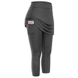 Women's High Stretch Yoga Pants Side Pocket Sports Running Fitness Casual Workout Pants - Gray S In Australia - Darrahopens
