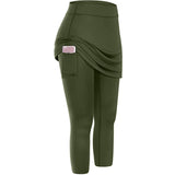 Women's High Stretch Yoga Pants Side Pocket Sports Running Fitness Casual Workout Pants - Green XL In Australia - Darrahopens