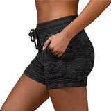 Women's Drawstring Yoga Shorts Quick Dry Workout Running Shorts Stretch Fitness Sports Pants Black - 4XL In Australia - Darrahopens