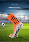 Non Slip Football Socks Grip Sports Socks Thick Towel Bottom Soccer Socks for Men Boys Adult Kids - Blue S In Australia - Darrahopens