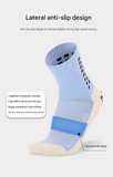 Non Slip Football Socks Grip Sports Socks Thick Towel Bottom Soccer Socks for Men Boys Adult Kids - Pink S