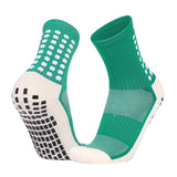 Non Slip Football Socks Grip Sports Socks Thick Towel Bottom Soccer Socks for Men Boys Adult Kids - Green S In Australia - Darrahopens