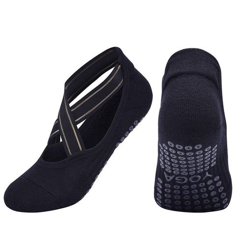 Women's Grip Yoga Socks Non Slip Pilates Socks Combed Cotton Ballet Dance Fitness Exercise Socks One Size 35-40 In Australia - Darrahopens