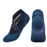 Women's Grip Yoga Socks Non Slip Pilates Socks Combed Cotton Ballet Dance Fitness Exercise Socks One Size 35-40