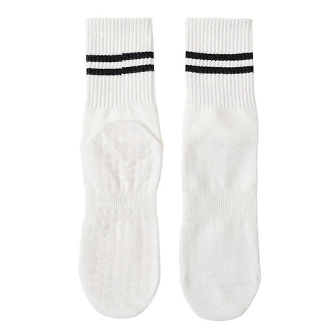 Women's Cotton Grip Yoga Socks Non Slip Pilates Socks Fitness Dance Workout Sports Socks White In Australia - Darrahopens