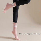 Women's Cotton Grip Yoga Socks Non Slip Pilates Socks Fitness Dance Workout Sports Socks White