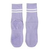 Women's Cotton Grip Yoga Socks Non Slip Pilates Socks Fitness Dance Workout Sports Socks Purple In Australia - Darrahopens
