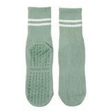 Women's Cotton Grip Yoga Socks Non Slip Pilates Socks Fitness Dance Workout Sports Socks Green In Australia - Darrahopens