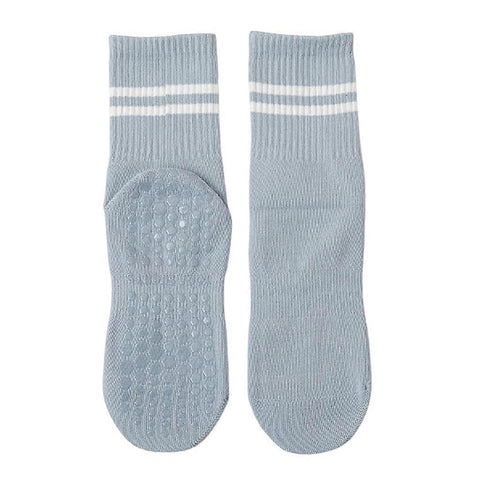 Women's Cotton Grip Yoga Socks Non Slip Pilates Socks Fitness Dance Workout Sports Socks Blue In Australia - Darrahopens