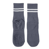 Women's Cotton Grip Yoga Socks Non Slip Pilates Socks Fitness Dance Workout Sports Socks Gray In Australia - Darrahopens
