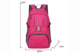 30L Ultra Lightweight Foldable Waterproof Backpack Travel Camping Hiking Outdoor Sports Bag - Purple