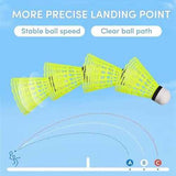 Durable Nylon Badminton Shuttlecocks Indoor Outdoor Training Recreational Yellow 12 Pack