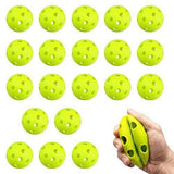 20 Pack Green 9 Inch Soft Training Baseballs Lightweight Hollow Airflow