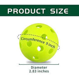20 Pack Green 9 Inch Soft Training Baseballs Lightweight Hollow Airflow