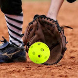 20 Pack Green 9 Inch Soft Training Baseballs Lightweight Hollow Airflow