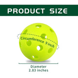 20 Pack Green 9 Inch Soft Training Baseballs Lightweight Hollow Airflow