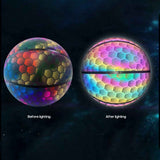 Reflective Luminous Glow Basketball Wear-Resistant PU Big hexagon 1Pc