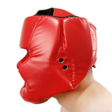 Kickboxing Head Gear for Adults/ MMA Training Spng Maal Arts Boxing Helmet - Red S