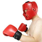 Kickboxing Head Gear for Adults/ MMA Training Spng Maal Arts Boxing Helmet - Red L