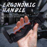 1 Piece Black Dual D-Tension Grip Removable V-Triangle Rod Home Gym