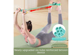 6-Tube Natural Rubber Resistance Band Trainer Full Body Abdominal Waist Leg Fitness Set - Gray Green