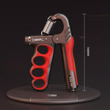 Adjustable electronic counting hand gripper hand strength training hand gripper 5-100KG adjustable gray red [mechanical counter]