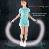 Glowing Skipping Rope Blue 2.8m Jump Rope 160g
