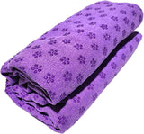 Non-slip High Temperature Yoga Towel Blue 183x63cm Microfiber 1pc