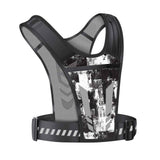 Reflective Running Vest One Size Mesh Lightweight Adjustable Breathable with Phone Pocket 1pc