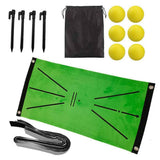Golf Hitting Mat for Swing Detection Batting Portable Golf Pract Training Rug 24x12Inch