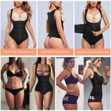Waist Trainer Vest For Women Corset Trimmer Belt Slimming Body Shaper Tummy Control Cincher - XL