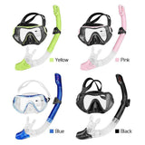 Snorkeling Set Wide View Diving Mask Dry Top Snorkel Set Big Frame Wateght And Anti-Fog Lens