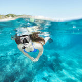 Snorkeling Set Wide View Diving Mask Dry Top Snorkel Set Big Frame Wateght And Anti-Fog Lens