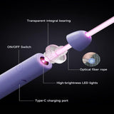 LED Light-Up Jump Rope for Boys Girls - Adjustable Glow-in-the-Dark Skipping Rope Purple