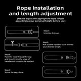 LED Light-Up Jump Rope for Boys Girls - Adjustable Glow-in-the-Dark Skipping Rope Purple