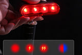 2Pcs Bike Tail Light 4 Modes Bike Rear Light Waterproof Bicycle Taillight-Red
