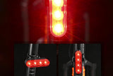 2Pcs Bike Tail Light 4 Modes Bike Rear Light Waterproof Bicycle Taillight-Red