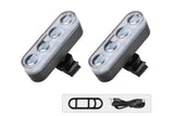 2Pcs Bike Tail Light 4 Modes Bike Rear Light Waterproof Bicycle Taillight-Red