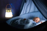 Solar Camping Lantern Rechargeable Outdoor LED Light with RGB Mood Lighting