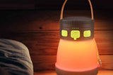 Solar Camping Lantern Rechargeable Outdoor LED Light with RGB Mood Lighting