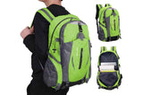 Water-resistant Hiking Backpack Travel Camping Nylon Outdoor Bag for Men and Women -Green