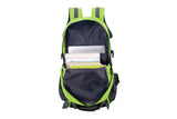 Water-resistant Hiking Backpack Travel Camping Nylon Outdoor Bag for Men and Women -Green